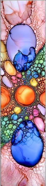 Free abstract bookmark featuring a pretty abstract design